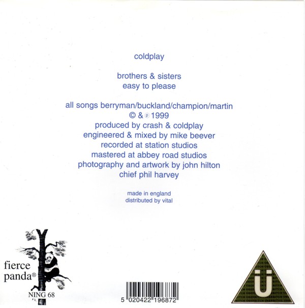 OMISSO RECORDS Coldplay EP Brothers and Sisters