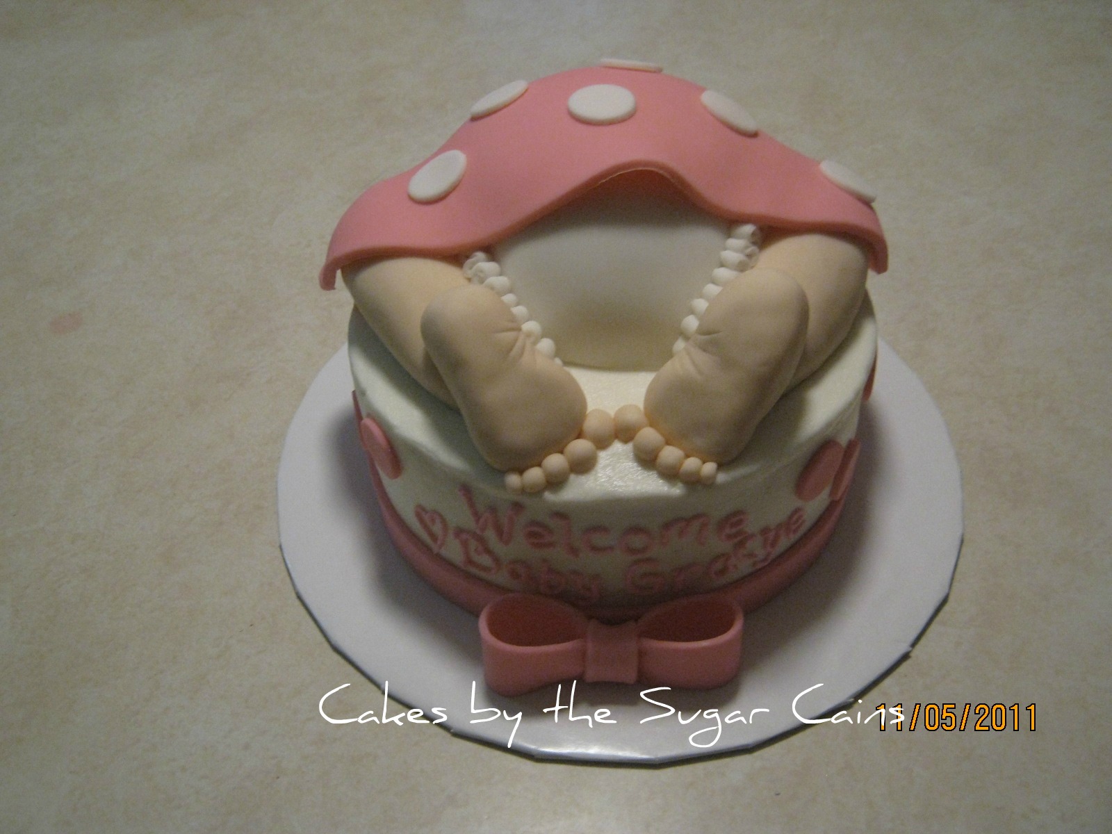 Cakes by the Sugar Cains Baby Shower Baby Bottom Cake