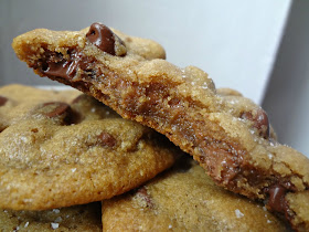 Nutella Stuffed, Brown Butter, Salted Chocolate Chip Cookies