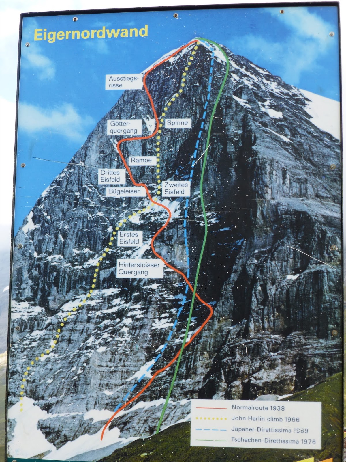 Scottish Girl in Zurich Eiger North Wall