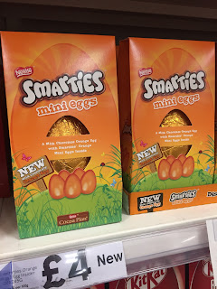 Orange Smarties Easter Egg