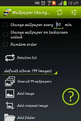 تحميل تطبيق تبديل الخلفيات تلقائيا Wallpaper Changer للجلكسي وجميع اجهزة الاندرويد تحميل تطبيق تبديل الخلفيات تلقائيا Wallpaper Changer للجلكسي وجميع اجهزة الاندرويد