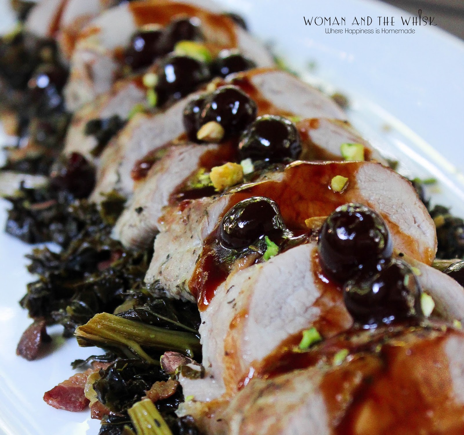 Woman and the Whisk Pork Tenderloin With A Cherry Demi Glace