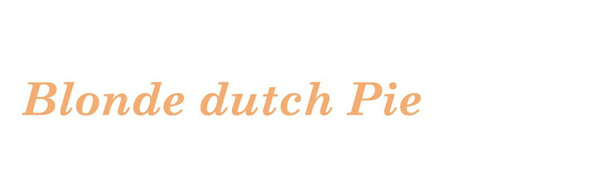 The Blonde Dutch Pie