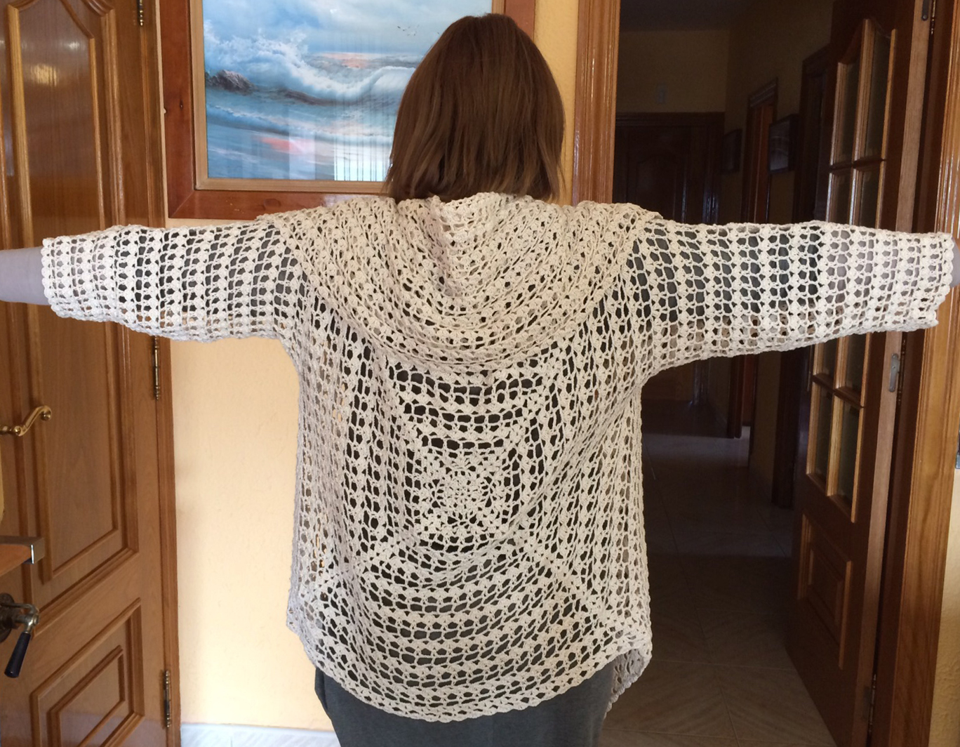 Les Liantes de la Troka: Proyectos personales: Chaqueta de ganchillo calada