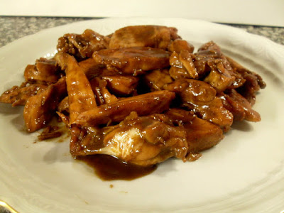 Pollo laqueado con miel y salsa de soja