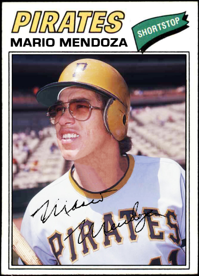 Mario Mendoza Signed 1982 Topps Baseball Card - Texas Rangers
