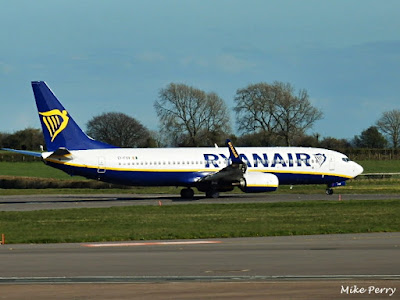 Ryanair plane taking off