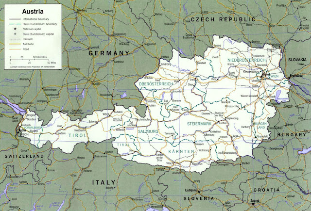 image: Austria Political Map