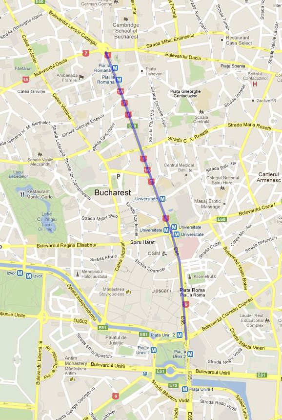 Bükreş Rehberi Yürüyüş Rotaları3 / Piata Romana Universitate