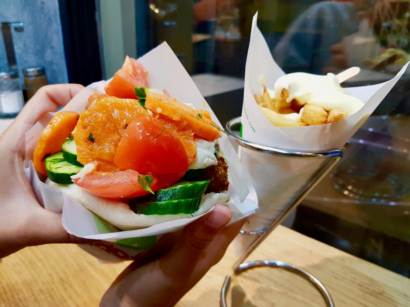 amsterdam vegetarian vegan food falafel sandwich