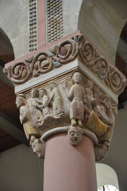 Romański kościół Św. Godeharda w Hildesheim - kapitel kolumny