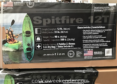 Enjoy the water and the company of a friend with the Lifetime Emotion Spitfire 12T Kayak