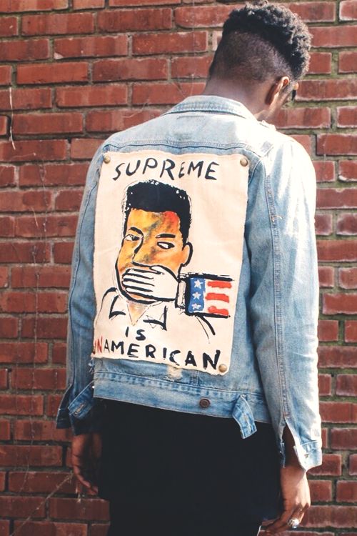 jaqueta jeans supreme