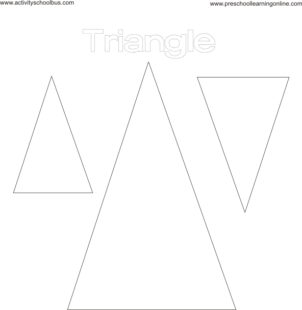 Triangle Coloring Pages Getcoloringpages Com Print Free