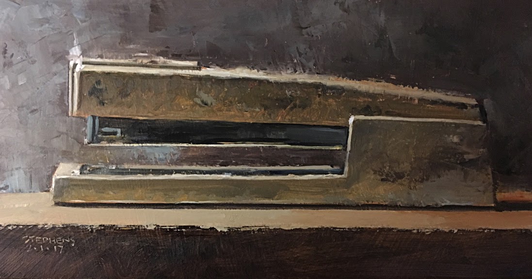 Daily Painting: Stapler 5x10