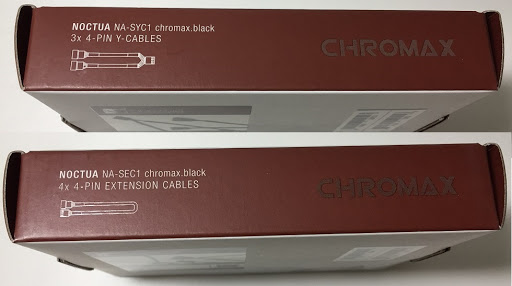 Noctua Chromax Y-Cables (NA-SYC1) and Extension Cables (NA-SEC1)