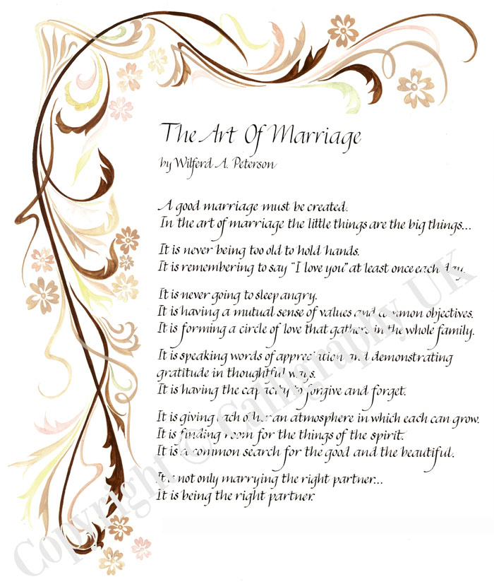 Wedding poems