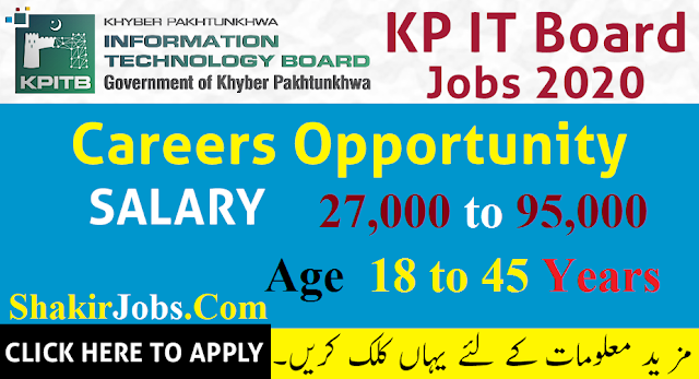 KPITB Jobs 2020 Khyber Pakhtunkhwa Information Technology Board Jobs 2020 Apply Online
