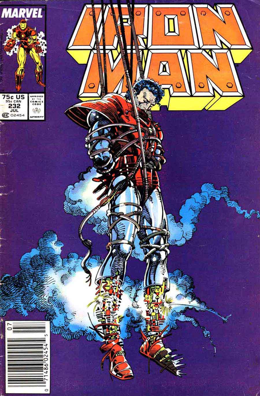 Iron Man v1 #232 marvel comic book cover art by Barry Windsor Smith