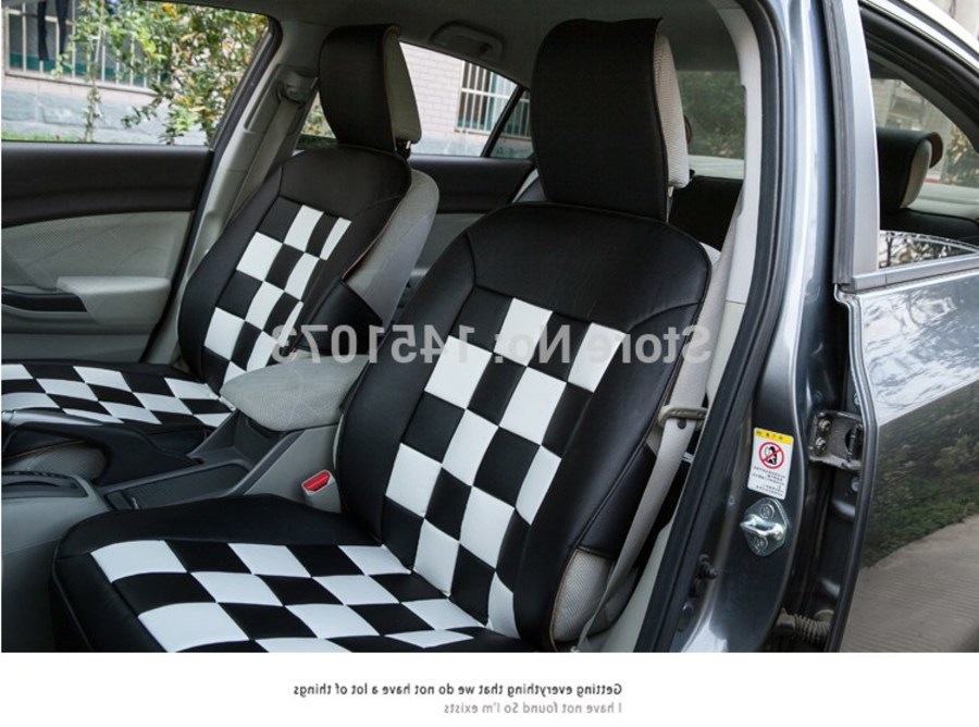 Checkered Car Seat Covers