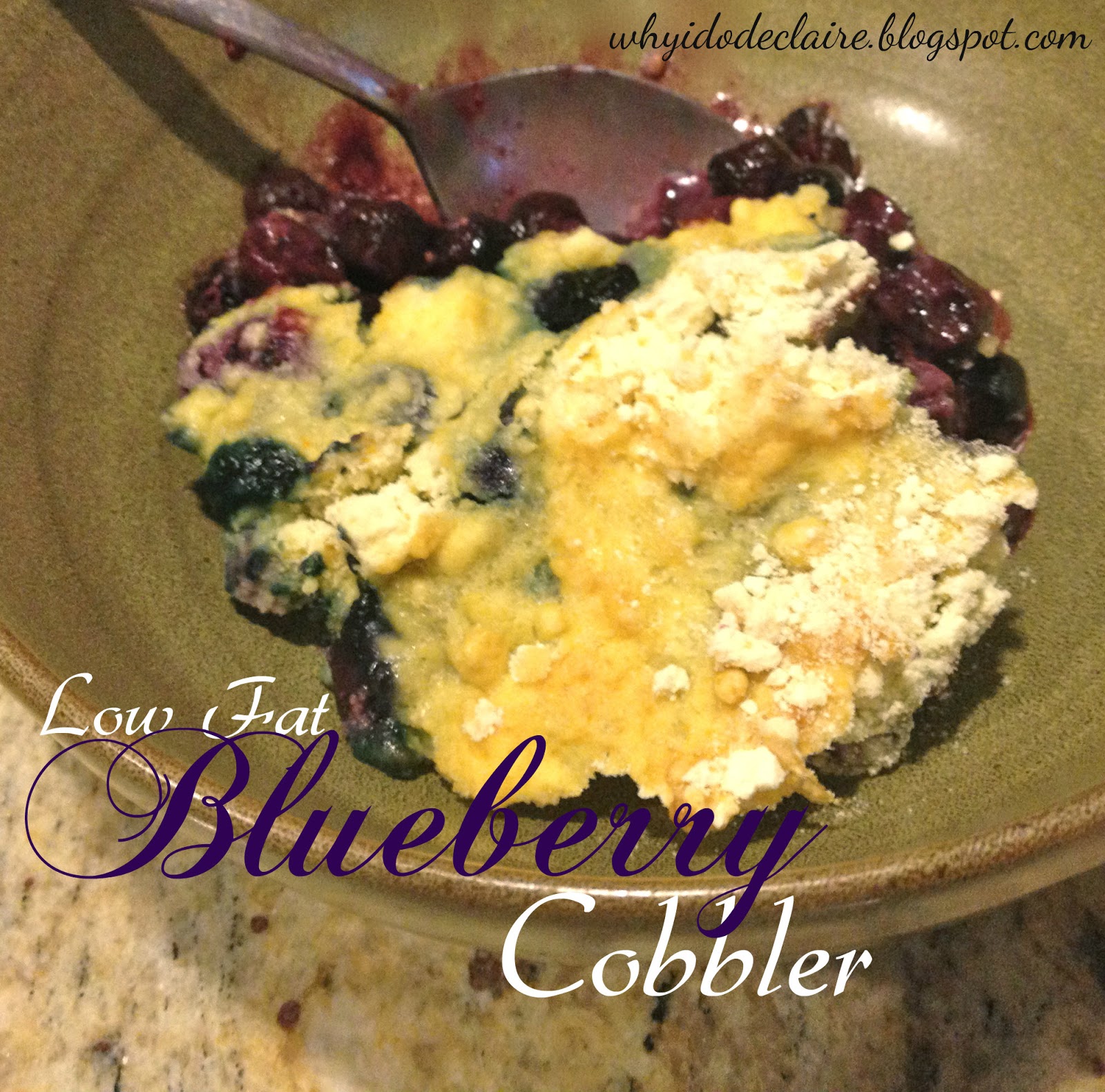 Low Cal Blueberry Cobbler