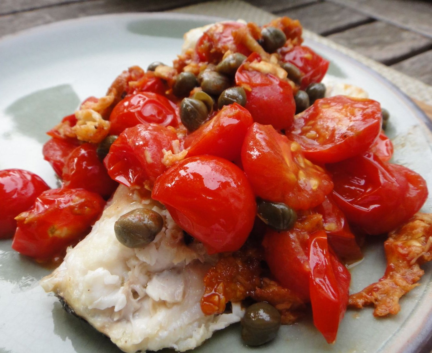 Roast Duck and a Big Gooey Cake Dinner Tonight Braised Halibut with