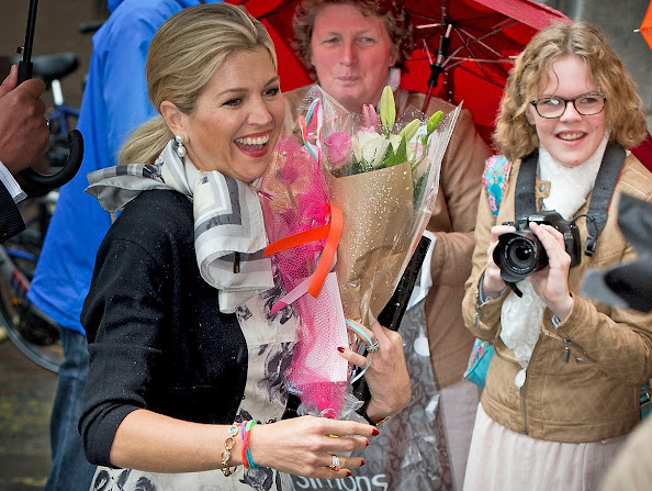 Queen Maxima of the Netherlands attends the induction of Professor Javier A. Couso at the Utrecht University on May 18, 2015 in Utrecht.