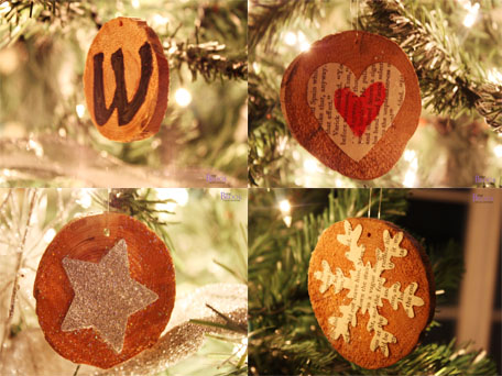 Make your own wooden Christmas ornaments!