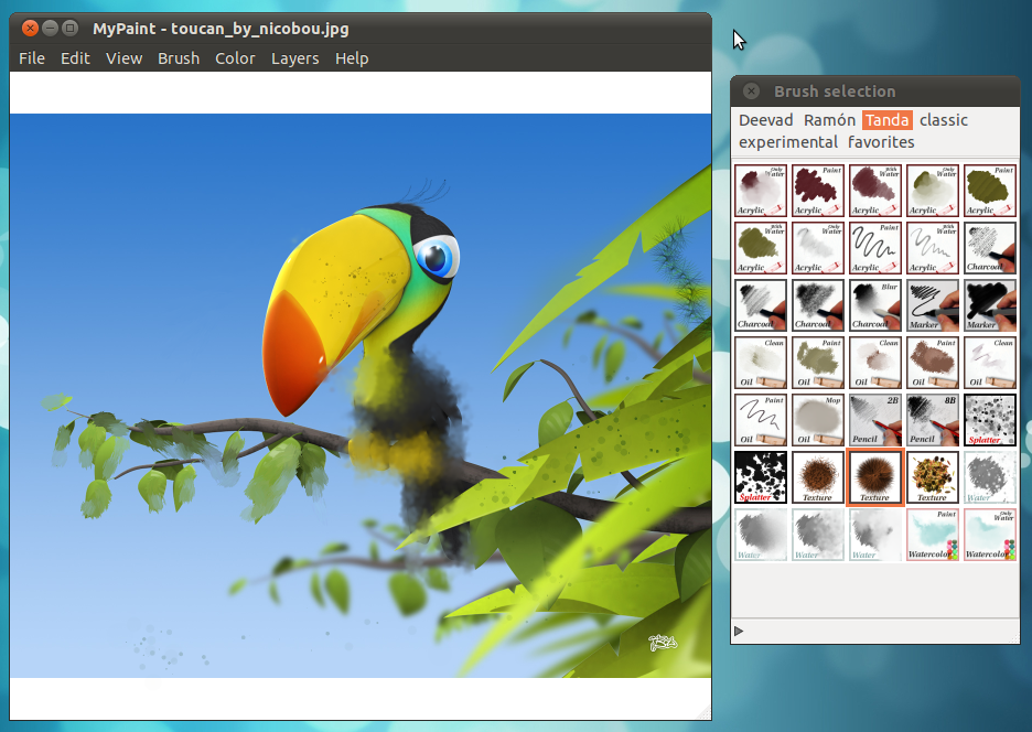 A Professional Digital Painting Software for Ubuntu Linux: MyPaint!