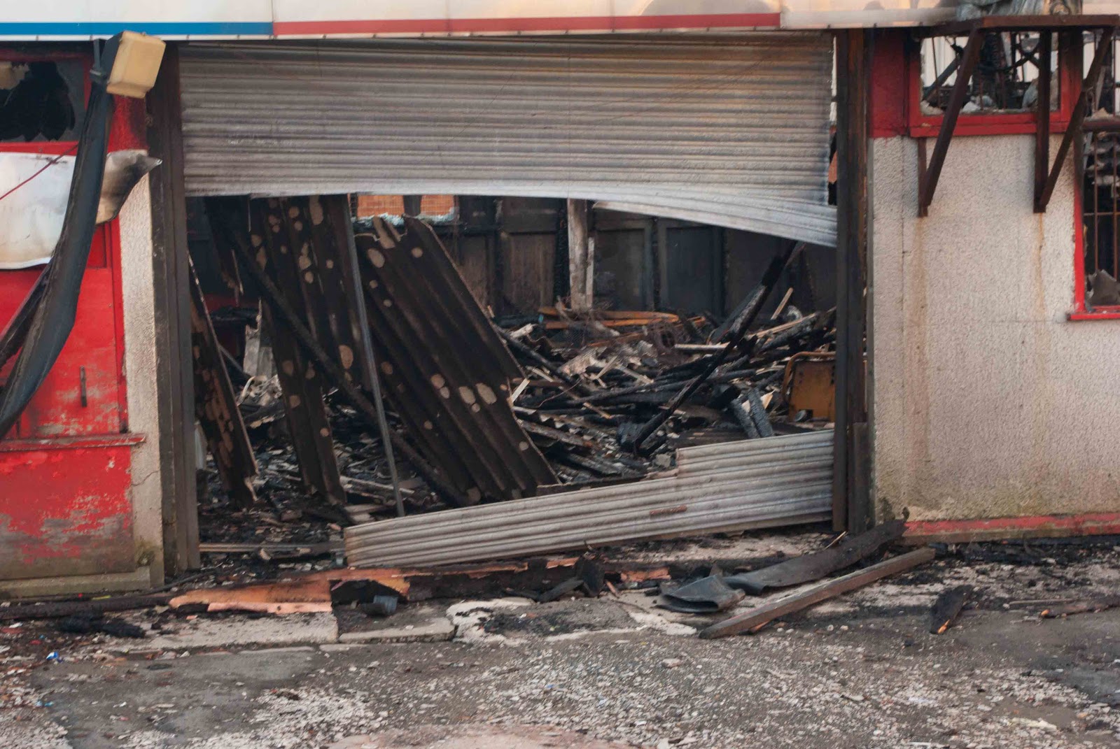 Oldham and Tameside Exposed Fire at the New York Car Wash, Ashton