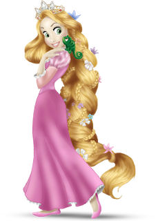 Rapunzel con camaleon