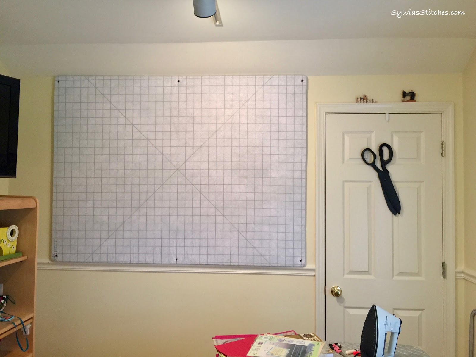 DIY Gridded Quilt Design Wall Sylvia's Stitches