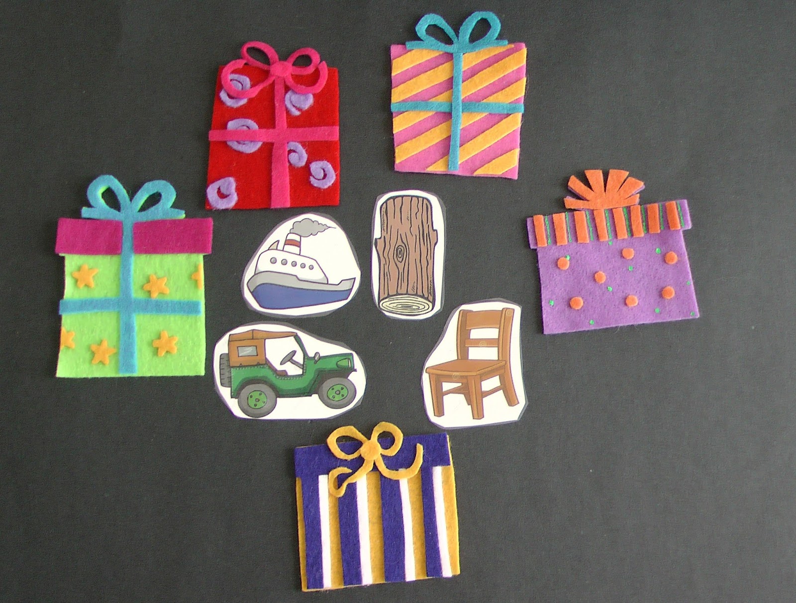 Flannel Board Fun Five Pretty Presents