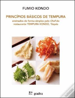 Livro de cozinha Livro de Cozinha com Receitas de Tempura e técnicas de preparação passo-a-passo
