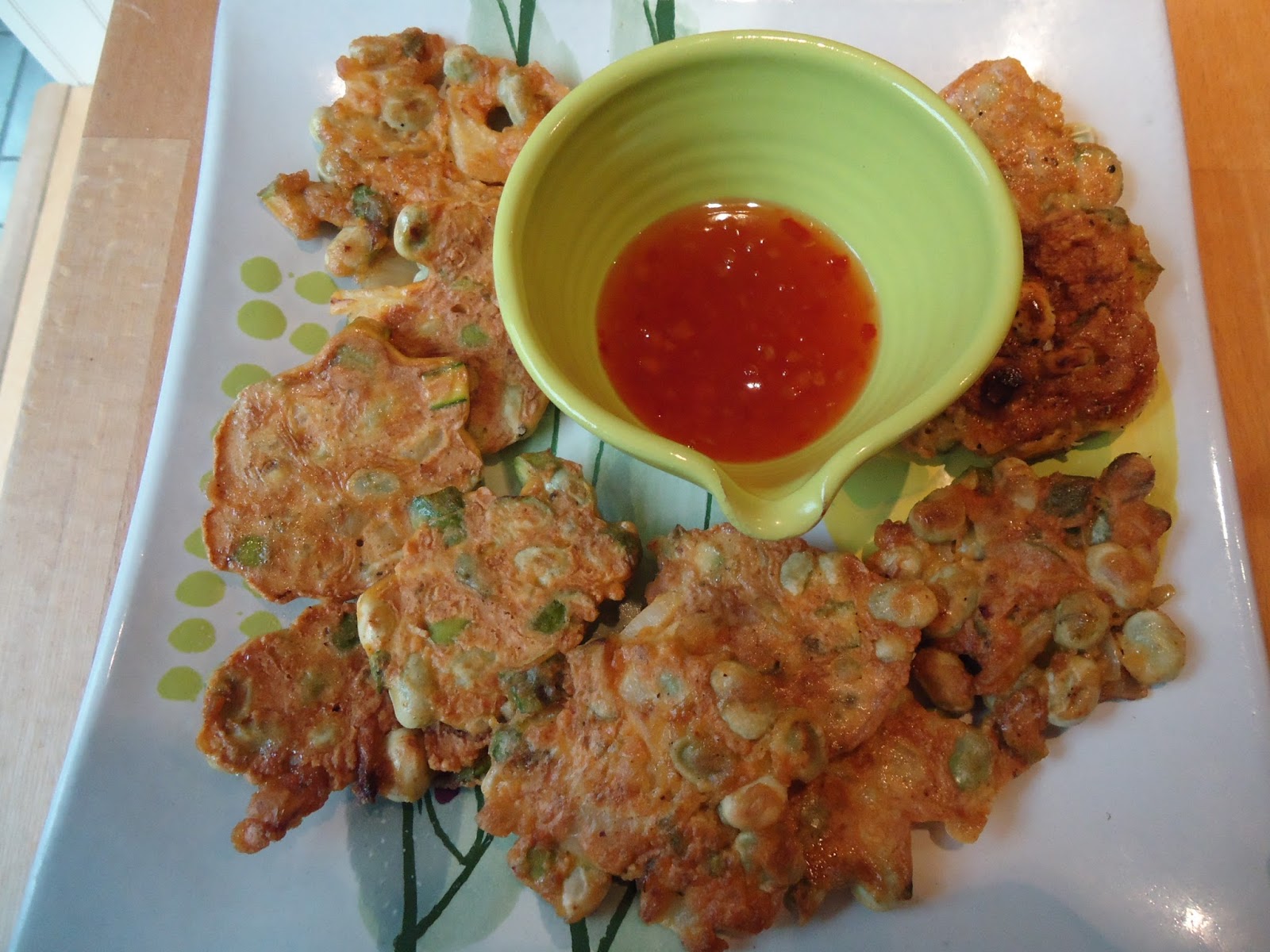 Annabelle Serendipity Broad Bean, Onion, Asparagus Fritters