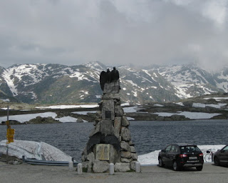 Lago della Piazza near the summit of the Gotthardpass, Switzerland