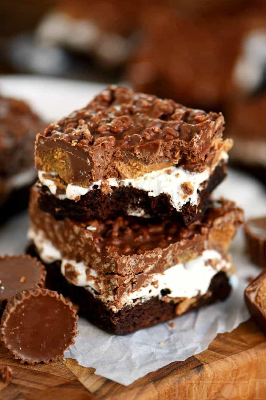 REESE’S MARSHMALLOW BROWNIE BARS FOOD DAILY