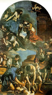 The Burial of St Petornilla by Guercino at The Vatican