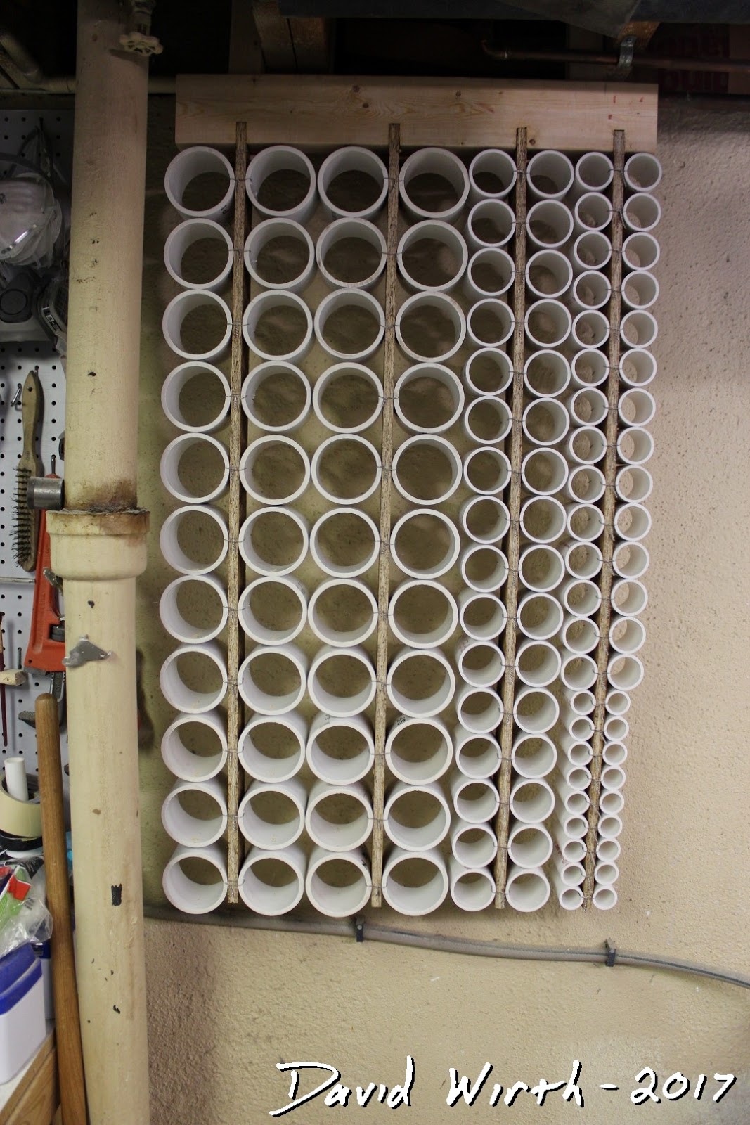 PVC Pipe Shelf Paint Can, Glue Organize Wall Rack