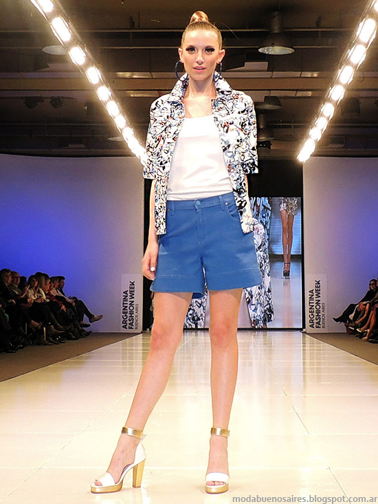 Adriana Costantini primavera verano 2015 blusas y camisas de moda. Argentina Fashion Week primavera verano 2015.