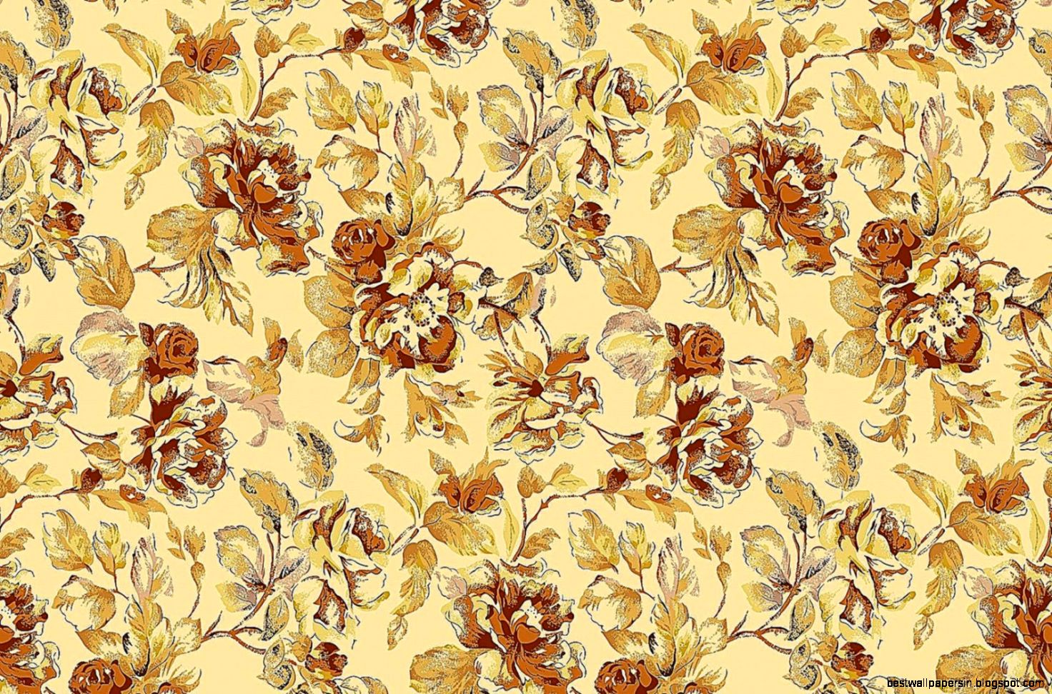 Vintage Fl Wallpaper Pattern  Cool HD Wallpapers