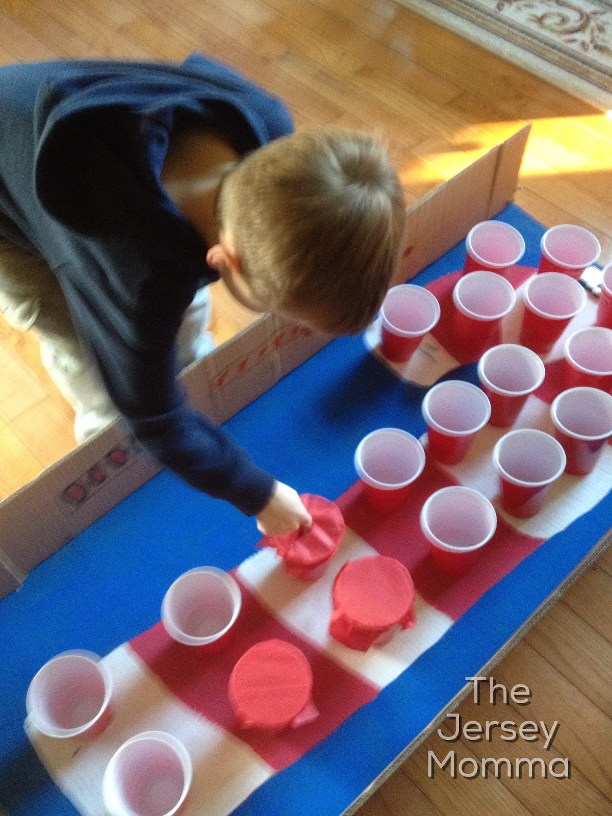 Game for VDay party. Kids punch through the cup to get a prize. Break  My Heart