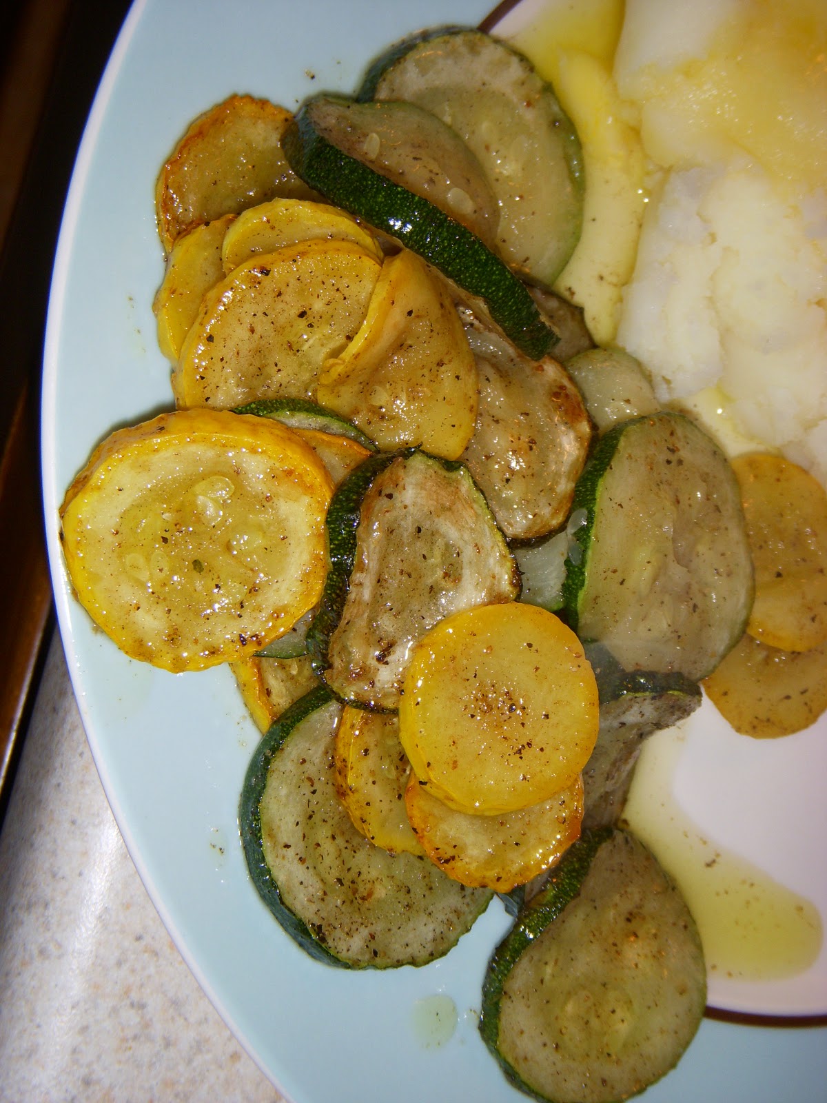 What's Sara Cookin'? pan fried zucchini and squash.