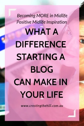Starting a blog can be the beginning of a whole new adventure - it's how I got my mojo back and you can too. #blogging #midlife