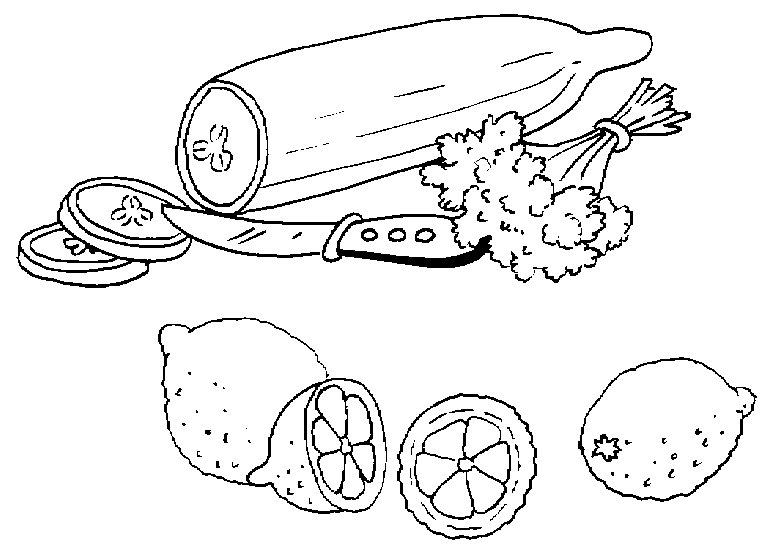 Coloring Book with Vegetables Stock Vector Illustration of garden, fruit: 8660