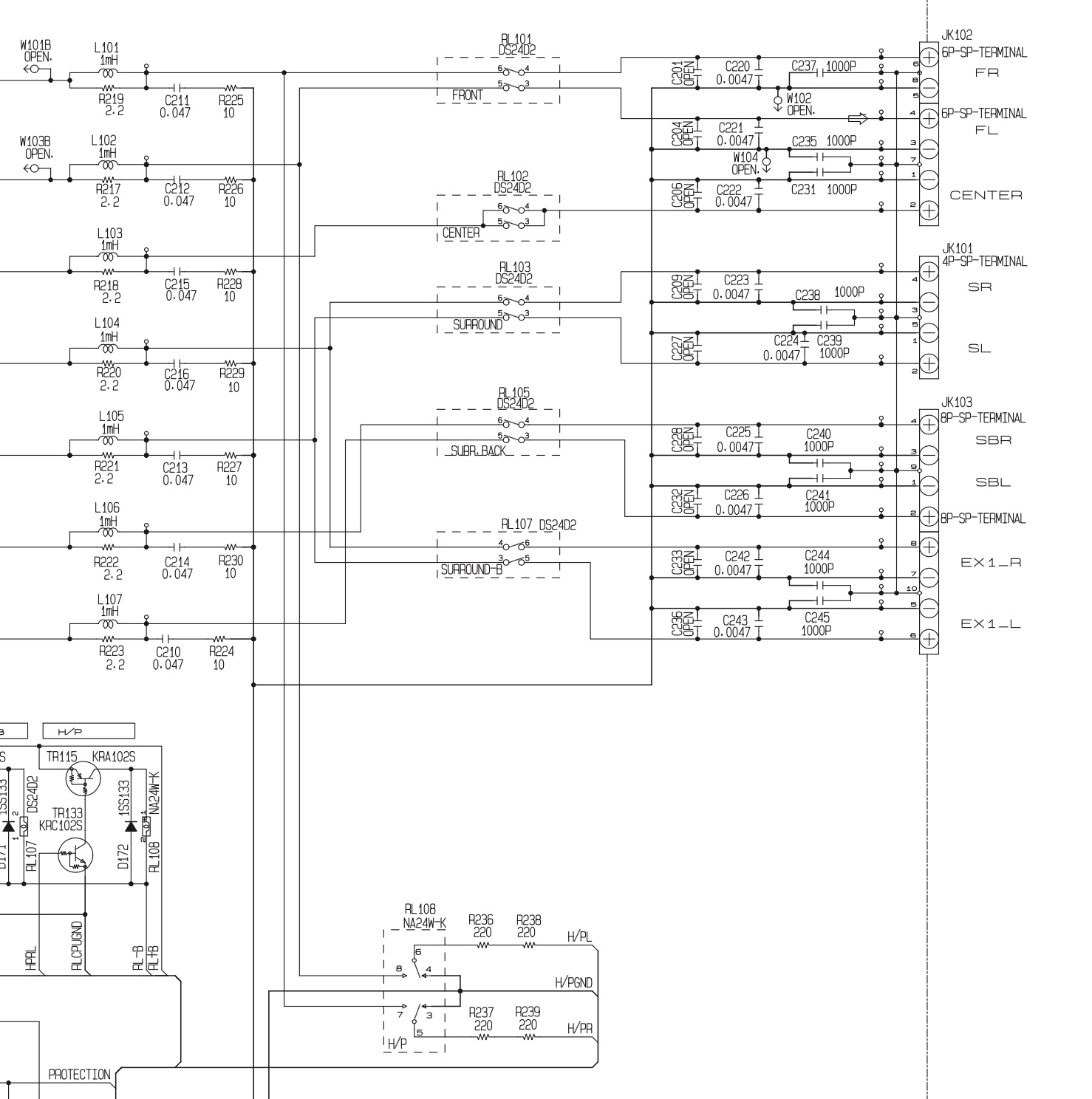 Just some stuff Denon AVR3808 left speaker sound problem