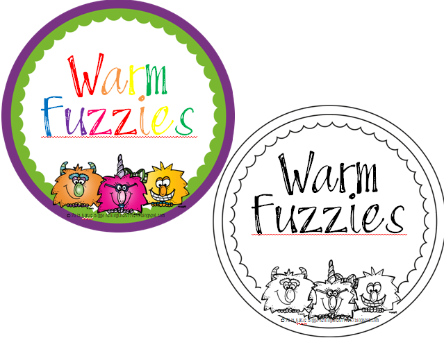 Second Grade Sizzle Warm Fuzzies