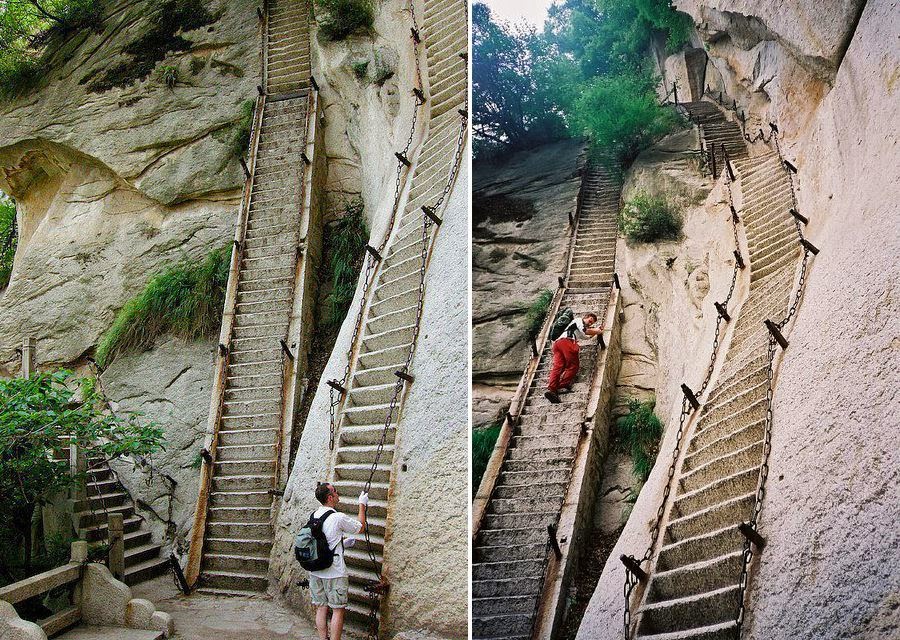 Лестница в хуа шан китай Лестница в хуа шан китай