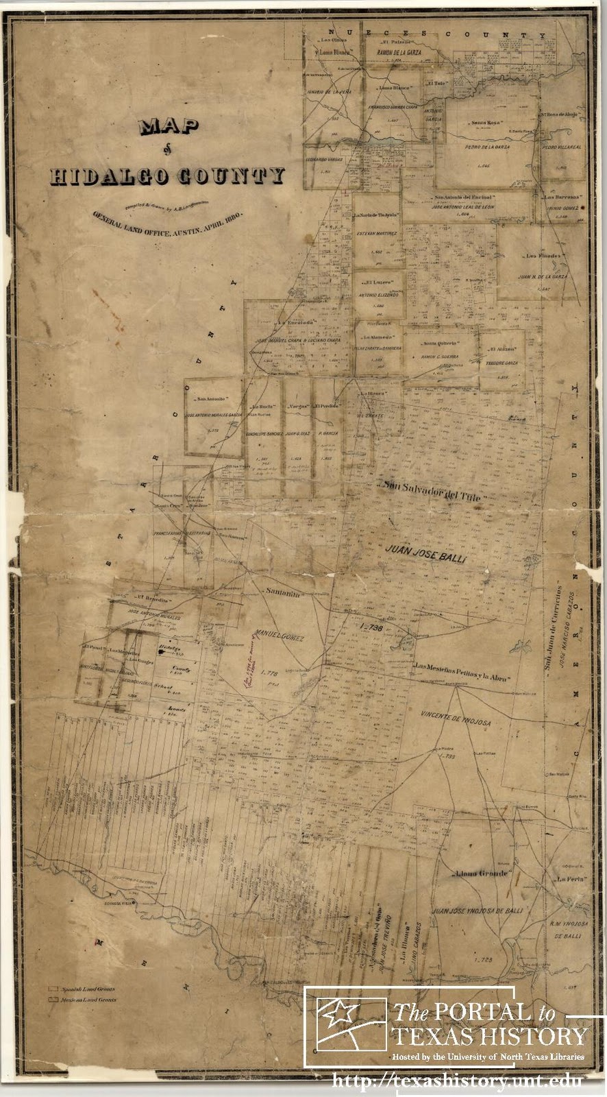 Old Hidalgo County Maps - We Are Cousins